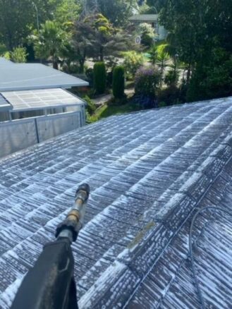 Roof mould and lichen treatment service in Auckland by SoClean